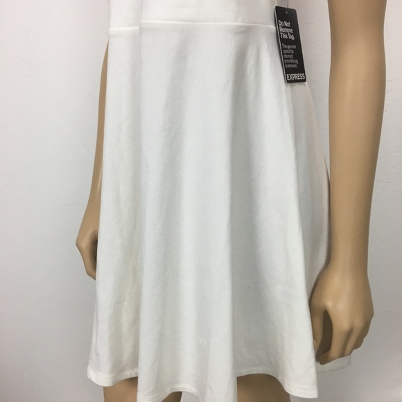 Express White Halter Style Dress Size Medium - Picture 3 of 8